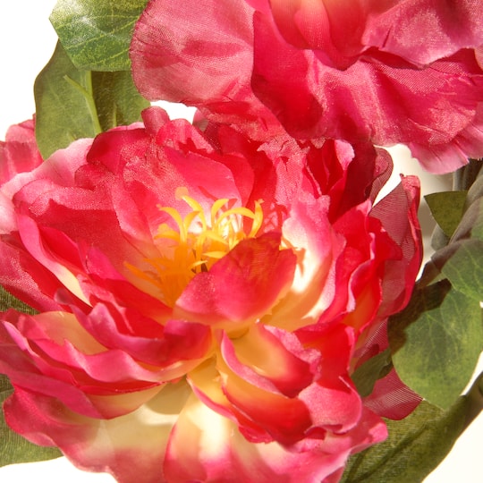 15" Fuchsia Peony Flower